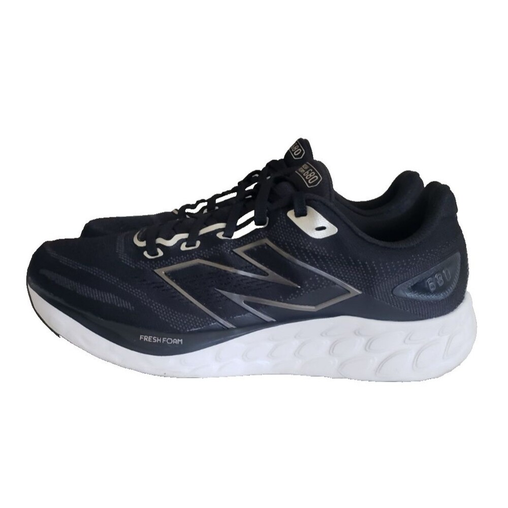 New Balance Women's Fresh Foam 680 V8 Running Shoe 8.5B Black Metallic Sneakers - Picture 6 of 12